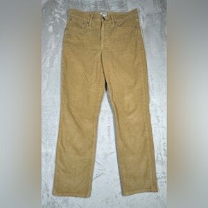J.Crew Vintage Slim Straight Corduroy Neutral Tan Zipper Fly Pants Size 29